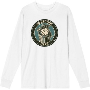 No Bedtime Here
 Adult Crew Neck Long Sleeve Tee - 1 of 2