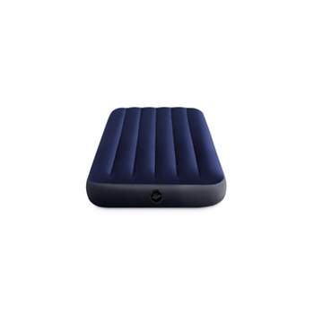 Coleman Twin Double-High Inflatable Air Mattress/Airbed w/ 120V AC Pump &  Flocked Top