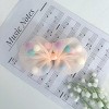 Summer Crystal - Tulle Bow with Pompoms Hair Clip - 1 Pack - 3 of 4