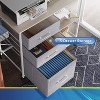GALAXHERO  3 Drawer Mobile File Cabinet, Rolling Printer Stand with Open Storage Shelf for Home Office - 4 of 4