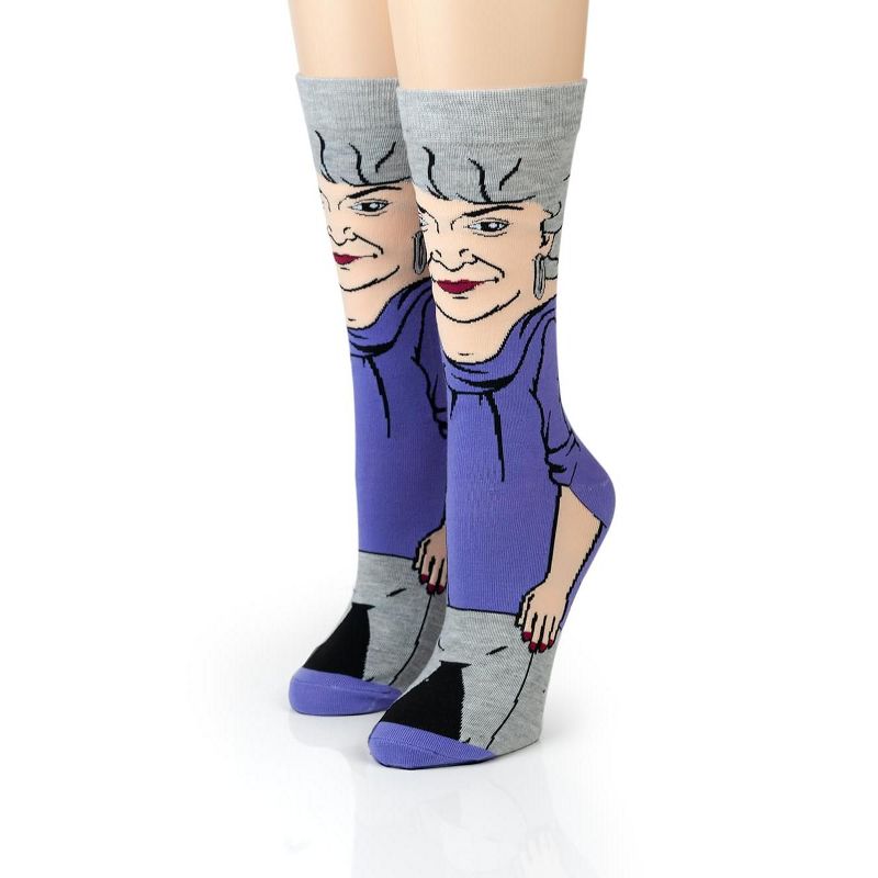 Bioworld The Golden Girls Dorothy Funny Graphic Socks | Single Pair Of Adult Crew Socks, 1 of 8