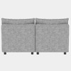 GDFStudio Helena Mid-Century Modern 68'' Sectional Storage Chenille Upholstered Love Seat with Thick Cushions - 3 of 4