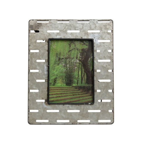 Galvanized Family Tabletop Clip Frame, Brown, Sold by at Home
