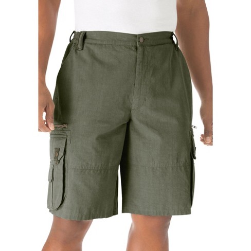 Boulder Creek® 12 Side Elastic Denim Cargo Shorts