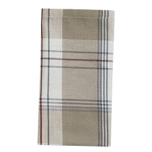 Park Designs Landen Beige Plaid Napkin Set of 4 - 1 of 3