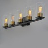 Maxim Lighting Sleek 5 - Light Vanity in  Antique Brass/Black - 4 of 4