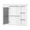 Chery Life 35'' x 28'' Wall Mounted Bathroom Storage Cabinet with Mirror Door, Medicine Cabinet with 6 Open Shelves - 4 of 4