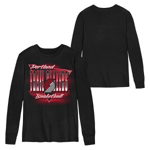 NBA Portland Trail Blazers Kids' Black Long Sleeve T-Shirt - 1 of 3
