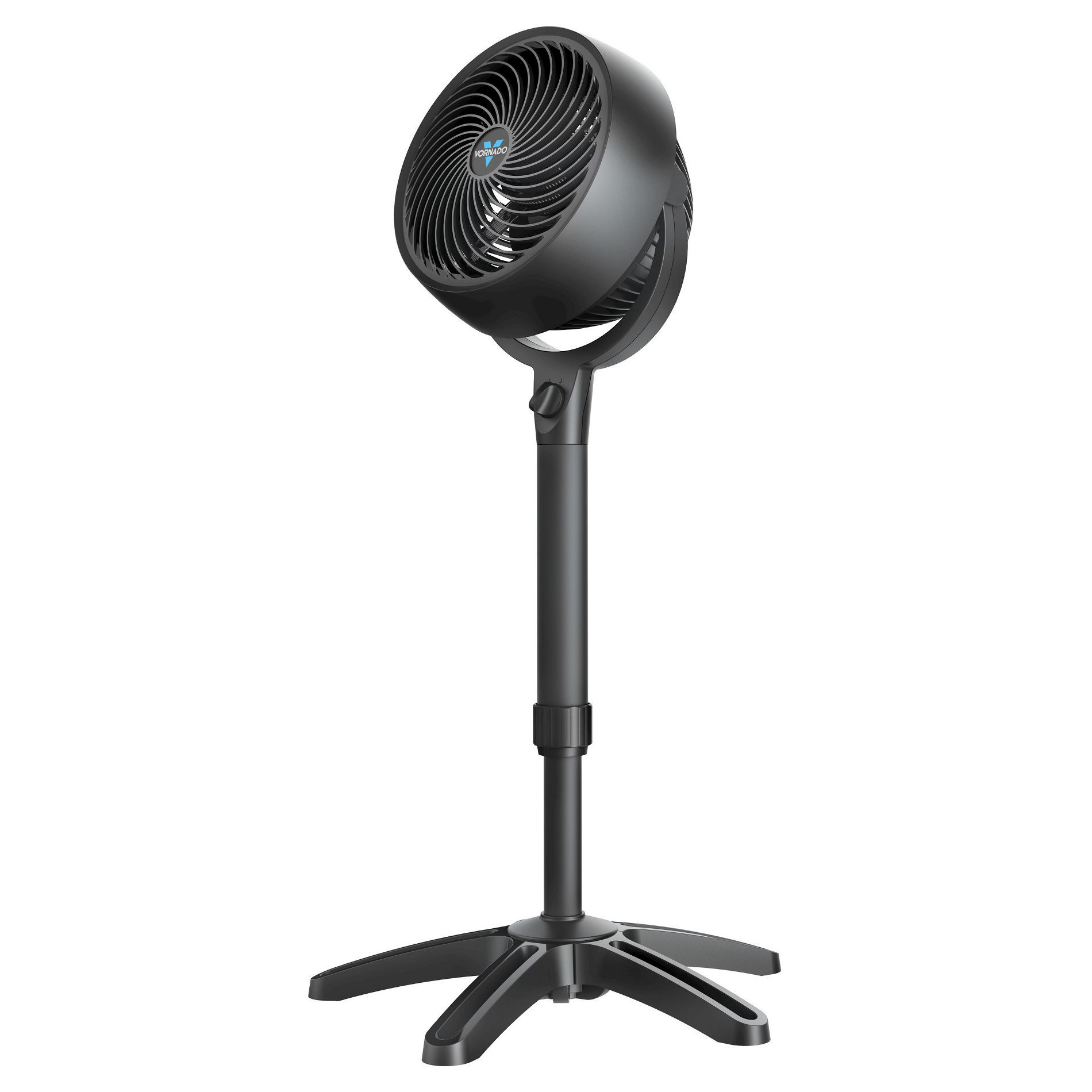Vornado 683 Pedestal Whole Room Air Circulator Fan Black: Adjustable Height, 3 Speeds, 100-300 sq. ft. Coverage, Electric