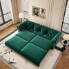 KTMBDW 89'' 3-in-1 Folding Convertible Sofa Bed, Pullout Sofa, Modern Velvet Fabric, Movable Ottoman, Easy Assembly, Perfect for Living Room - 4 of 4
