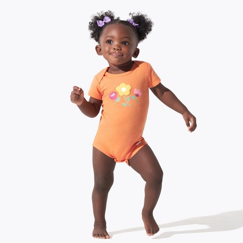 Adorable 6-Pack Short-Sleeve Bodysuits for Baby Girls