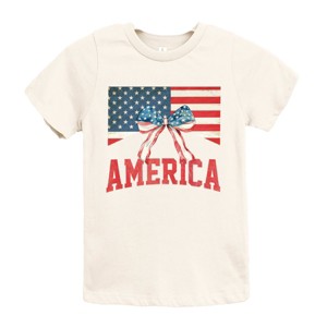The Juniper Shop American Flag Coquette Youth Short Sleeve Tee - 1 of 4