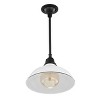12.25" 1-Light Jasper Farmhouse Industrial Iron LED Pendant - JONATHAN Y - 4 of 4