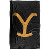 Kids' Yellowstone Yellowstone Y Branding Logo Silky Touch Blanket White 36X58 - 2 of 4