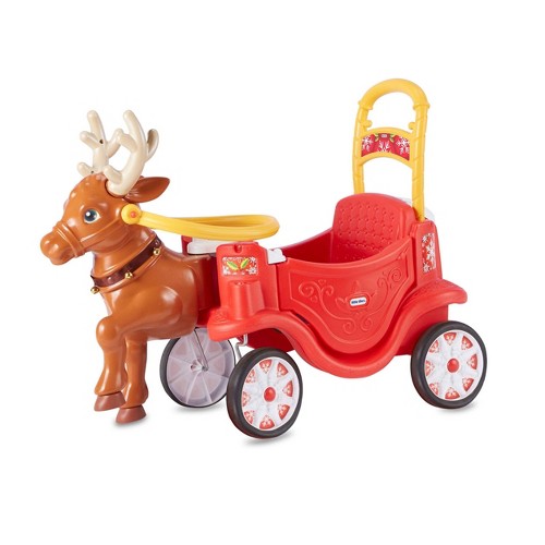 Little Tikes Reindeer Carriage Festive Holiday Ride-On - Red