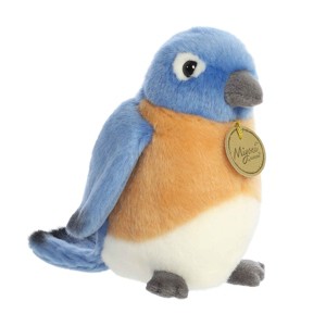 Aurora Small Bluebird Miyoni Realistic Stuffed Animal Blue 5.5" - 1 of 4