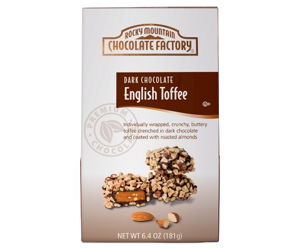 Rocky Mountain Chocolate Factory Dark Chocolate English Toffee - 6.4oz