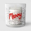 Christmas Gel LED Merry Candle Sugared Pink Peppermint - Wondershop™ - 3 of 3