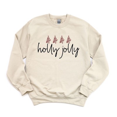 Simply Sage Market Women's Graphic Sweatshirt Holly Jolly Trees