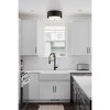 Urban Ambiance Luxury Modern Indoor Ceiling Light,  7-7/8''H x 14"W x 14''D,  Matte Black Finish, UHP4852 - 2 of 4