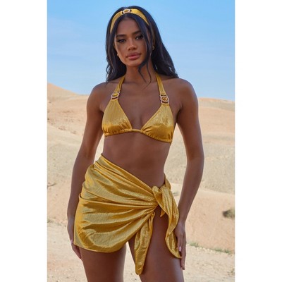 Moda Minx Shimmering Lights 'Honey' Short Sarong