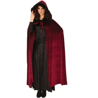 Rubies Burgundy Baroness Adult Cape : Target