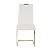 PAGED Upholstered Dining Chairs Modern Living Room Chairs Comfortable Kitchen Chairs with Metal Legs for Living Room - 4 of 4