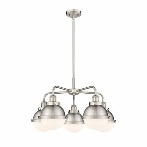 Ballston Urban - 5 Light Stem Hung Chandelier In Art Deco Style-16.25 Inches Tall and 24.5 Inches Wide - 1 of 1