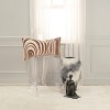 14"x26" Oversized Striped Design Poly Filled Lumbar Throw Pillow Brown - Rizzy Home: Cotton Velvet, Industrial Style, Removable Cover - 2 of 4