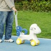 INFURNIC Baby Walkers 4 in 1 Rocking Horse for Toddles 2-5 Years, Detachable Push Handle Balance Board, Kids Riding Horse, Blue, 29.50"*13.00"*31.90" - 2 of 4