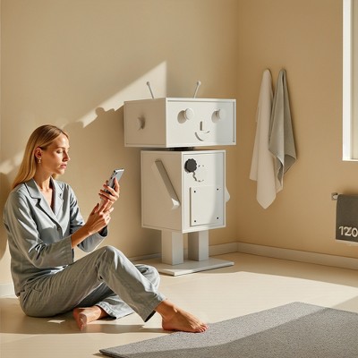 Luck Live Bathroom storage cabinet with two storage spaces, suitable for scenarios such as storage in children's rooms