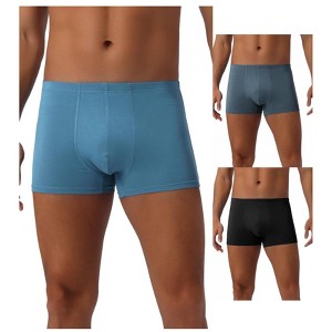 INSPIRE CHIC Men's 3 Pack Underwear Regular Fit Soft Comfortable Basic Boxer Briefs - 1 of 4