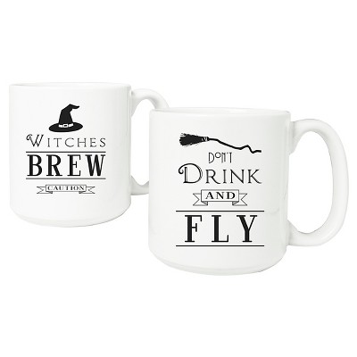 20oz Halloween Witches Brew Mugs - 2ct