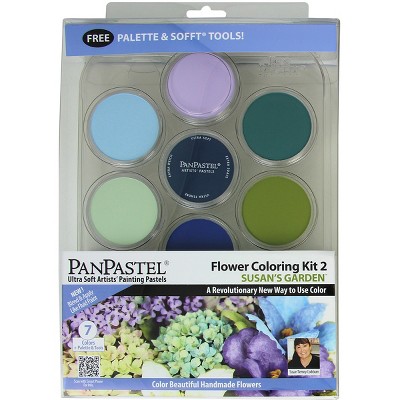 PanPastel Ultra Soft Artist Pastel Set 9ml 7/Pkg-Flower Coloring #2 - Susan's Garden