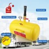 10 Gallon Air Tire Bead Seater,Air Tire Seating Blaster Inflator,85-116PSI Air Tire Bead Blaster with Pressure Gauge & Handle for Car Truck ATV(Yellow - 3 of 4