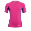 Sporti Sporti Youth Unisex S/S UPF 50+ Sport Fit Rash Guard Aqua Blue/Grey 4 - 4 of 4