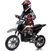 36V Kids Electric Dirt Bike with 500W Motor, Up to 15.5 mph, Max Load 175 lbs, LED Light, Leather Seat, Disc Brake, Air Tires - 4 of 4