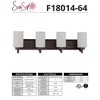 Sunset Lighting Dalton 4-Light Vanity 100W Opal Etched Glass, Dimmable Provincial Bronze - 2 of 3