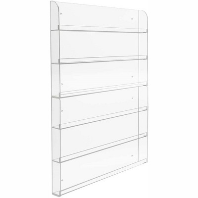 Clear Acrylic 6-Tier Nail Polish Wall Rack Display