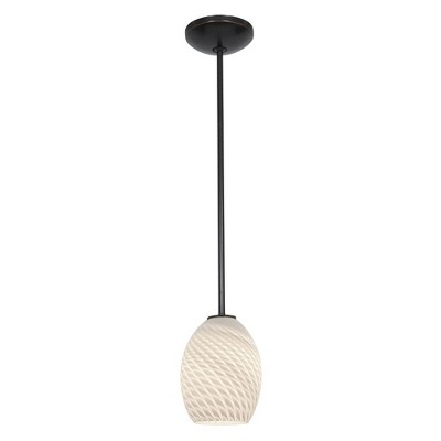 Access Lighting Brandy FireBird 1 - Light Pendant in  Oil Rubbed Bronze