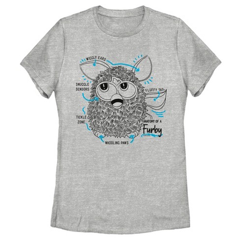 Women's Furby Anatomy T-shirt : Target