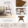 Roundhill Furniture Arona Mid-Century Modern Wood Shelf End Table - 3 of 4