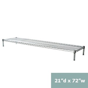 Shelving.com Chrome Wire Shelving with 1 Tier Shelf - - 1 of 3