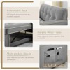 RISOKEYS 55.5" Pull Out Sleeper Sofa Bed - 2 Seater Loveseats Sofa with Side Pockets, Adjustable Backrest and Lumbar Pillows for, Living Room - 4 of 4