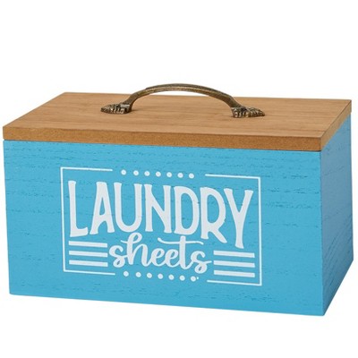 The Lakeside Collection Country Blue Laundry Room Collection - Laundry Sheet Bin