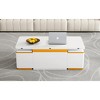 Gulches U-Can Lift-Top Coffee Table with 4 Storage Stools Modern Space Saving Center Table - 3 of 4