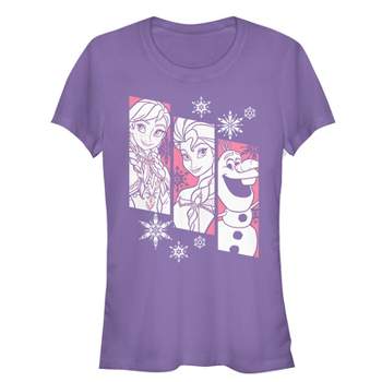 Juniors Womens Frozen Trio T-Shirt