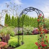 Osparple Garden Arch Trellis Metal Trellis for Climbing Plants Outdoor Rose Decoration Arch Trellis for Garden - 3 of 4