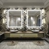 Apmir Super Bright 192 LEDs/m Front LED Lighted Anti-Fog Tempered Glass Bathroom/Vanity Mirror with ETL & 3-Year Warranty - 3 of 4
