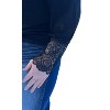 Women's Long Sleeve with Lace Sleeve Top - Orange Farm Clothing - 2 of 2